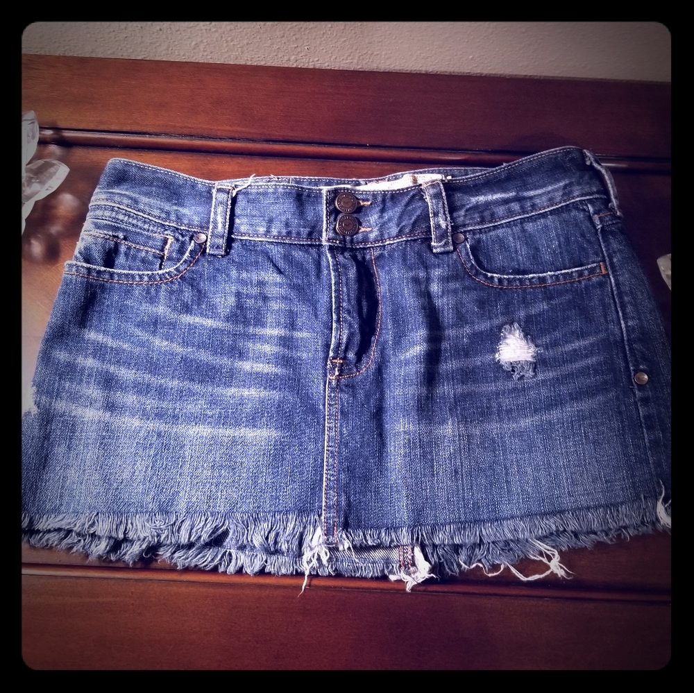 Hollister jean mini-skirt